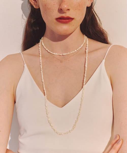 ROPE'(ロペ)の「【J'aDoRe限定】【les bonbon】effortles pearl long necklace(ネックレス・レディース・シルバー・F)」の8枚目の写真