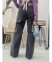 EVRIS | BACKスラッシュワイドデニムパンツ(デニムパンツ)
