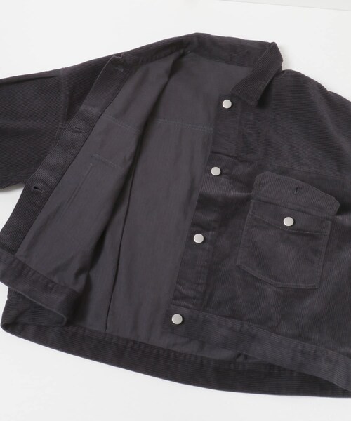 ITEMS URBANRESEARCH（アイテムズ アーバンリサーチ）の「コーデュロイジャケット（カバーオール・レディース・ECRU/CHA/CHERRY・Free）」の22枚目の写真