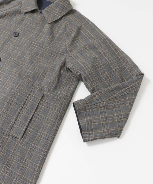 URBAN RESEARCH Sonny Label（アーバンリサーチサニーレーベル）の「チェックリバーシブルオーバーコート（ステンカラーコート・メンズ・ベージュ/ネイビー・M/L）」の11枚目の写真