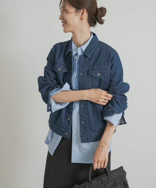 URBAN RESEARCH DOORS（アーバンリサーチドアーズ）の「Denim Jacket（デニムジャケット・レディース・INDIGO/ONE WASH・M）」の10枚目の写真