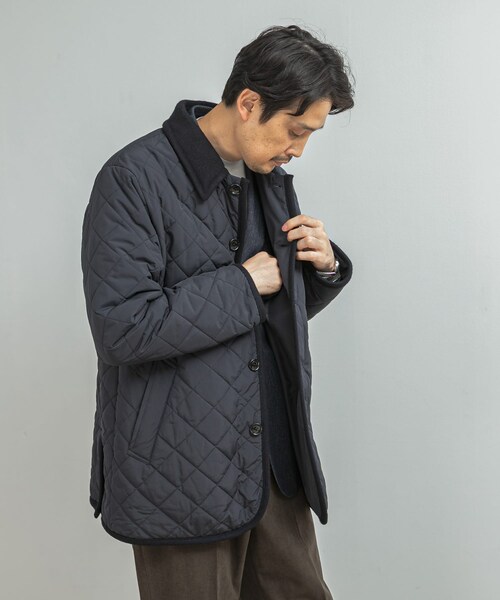 URBAN RESEARCH DOORS(アーバンリサーチドアーズ)の「LIFE STYLE TAILOR LIMONTA EAST キルティングコート(ダウンジャケット/コート・メンズ・BLACK/NAVY・M/L)」の21枚目の写真