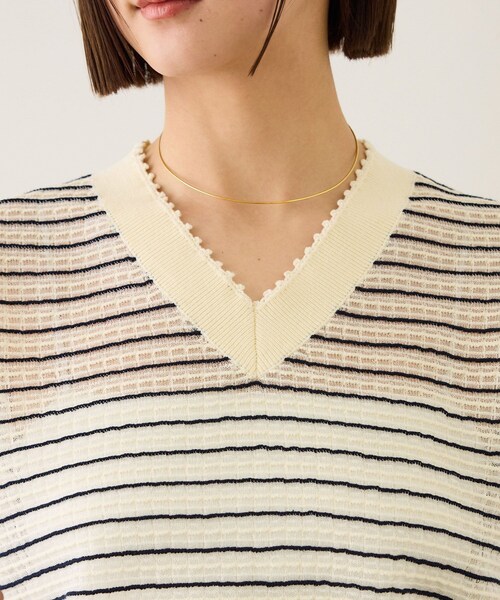 ROPE'（ロペ）の「ピンタックサマーノースリーブニット/イージーケア（ニット/セーター・レディース・ホワイト系/クリーム・F）」の18枚目の写真