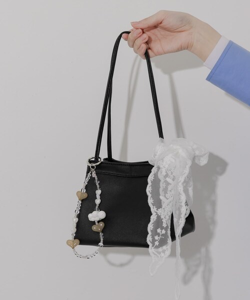 SMELLY（スメリー）の「スクエアミニバッグ（ハンドバッグ・レディース・BLK/IVO・-）」の16枚目の写真