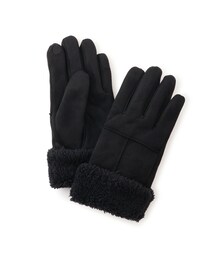 VIS | スマホタッチ刺繍付きムートングローブ(手袋)