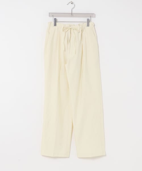 FUJI　COTTON SILK BELTLESS PANTS