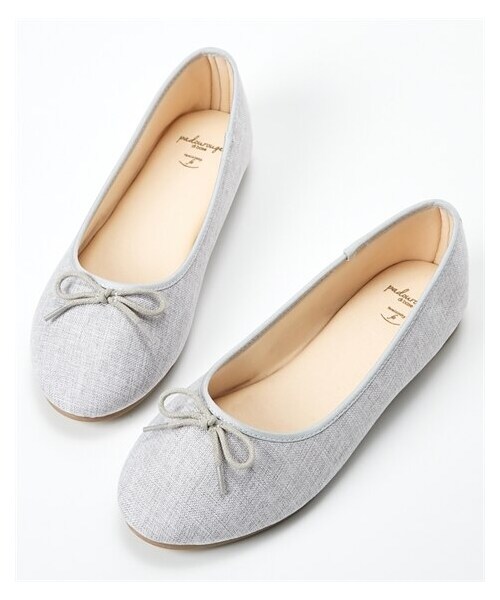 nissen（ニッセン）の「【ゆったり幅広】やわらかバレエシューズ（低反発中敷）（ワイズ４Ｅ）（バレエシューズ・メンズ・黒(スエード調)/グレー(スエード調)/ネイビー(スエード調)/レオパード(スエード調)/オーク(スエード調)/【移行済】バイオレット(スエード調)/ブラウン(クロコ型押し)/【移行済】チェック柄/【移行済】ツイード/黒(キルティング柄)/黒(スムース)/シャンパンゴールド(グリッター)/黒(エナメル調)/グレージュ(エナメル調)/ネイビーデニム/シルバー(グリッター)/【移行済】ラベンダー(スエード調)/赤(エナメル調)/【移行済】グレーヘンプ(生地)/ベージュ(パイソン柄)/ホワイト(スムース)/キャメル(メッシュ型押し)/イエロー(スムース)/【移行済】オーク(スムース)/【移行済】ラベンダー(スムース)/ピスタチオ(スエード調)/ライトベージュクロコ/チョコブラウン(スエード調)/オレンジ(スエード調)/黒(クロコ型押し)/ブラウン(チェック柄)/ホワイト(エナメル調)/シルバー/アイボリーキルティング/黒(ラメツイード調)・M=23.0~23.5cm/4E/L=24.0~24.5cm/4E/LL=25.0~25.5cm/4E/3L=26.0~26.5cm/4E）」の12枚目の写真