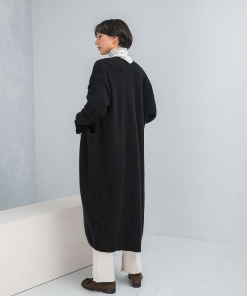 URBAN RESEARCH ROSSO（アーバンリサーチロッソ）の「ファーニットロングガウン（カーディガン/ボレロ・レディース・IVORY/BEIGE/BLACK・Free）」の15枚目の写真