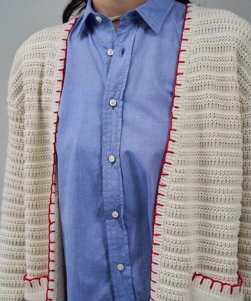ADAM ET ROPE'（アダムエロペ）の「【J'aDoRe・店舗限定】【MAISON EENK（メゾン インク）】ニットカーディガン（ニット/セーター・レディース・オフホワイト・F）」の19枚目の写真