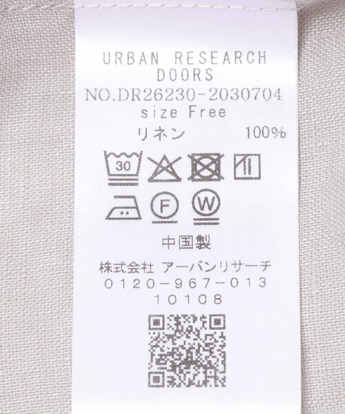 URBAN RESEARCH DOORS(アーバンリサーチドアーズ)の「リネンオーバーシャツ(シャツ/ブラウス・レディース・STRIPE/PINK/L.GRAY・Free)」の16枚目の写真