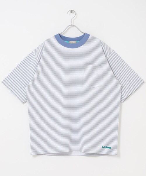 URBAN RESEARCH DOORS（アーバンリサーチドアーズ）の「L.L.Bean JAPAN EDITION　UNION SHORT-SLEEVE STRIPED T-SHIRTS（Tシャツ/カットソー・メンズ・OFF/GRN/BIRCH/CRM/SAX/ROSE/CORAL/MINT/NAVY/RED/CCL/PWK・M/L/XL）」の17枚目の写真