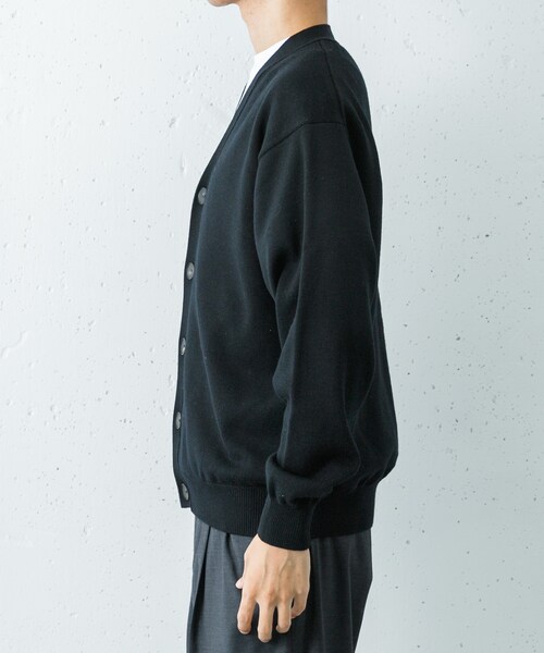 URBAN RESEARCH（アーバンリサーチ）の「CASH FEEL W/MID CARDIGAN（カーディガン/ボレロ・メンズ・BLACK/CHARCOAL/BROWN・M/L）」の11枚目の写真