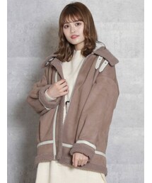 dazzlin | ボアフェミニンブルゾン(ブルゾン)