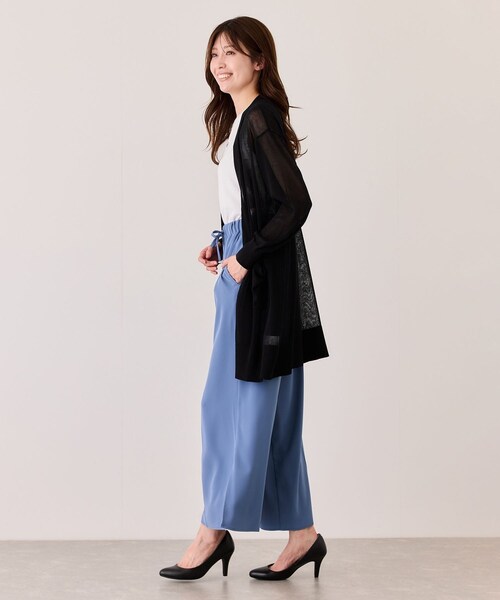 Jayro(ジャイロ)の「接触冷感シアーカーディガン(カーディガン/ボレロ・レディース・ブラック/ライトグレー/ホワイト系/ブルー・M)」の13枚目の写真