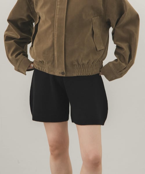 KBF(ケイビーエフ)の「ニットショートパンツ(その他パンツ・レディース・BLACK/CHARCOAL/BROWN・One)」の5枚目の写真