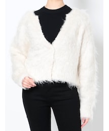 LAGUNAMOON | ファーライクニットカーディガン(カーディガン/ボレロ)