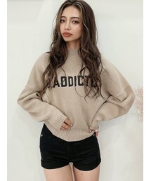 GYDA | SO ADDICTEDショートニットTOPS(ニット/セーター)