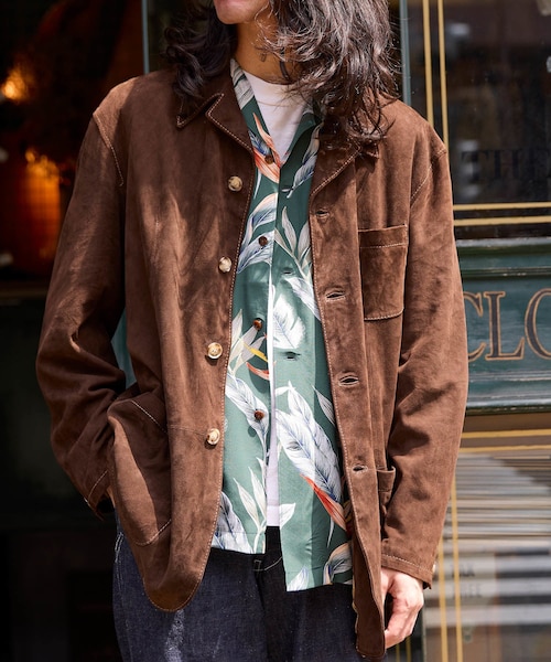 ADAM ET ROPE'(アダムエロペ)の「【ARDENNES/アルデンヌ】Filomena(カバーオール・メンズ・ダークブラウン/ベージュ・48/50/L/M)」の9枚目の写真