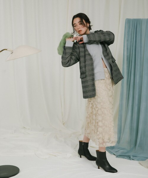 URBAN RESEARCH ROSSO（アーバンリサーチロッソ）の「チュールフラワーレイヤードスカート（スカート・レディース・black/l.beige・FREE）」の20枚目の写真