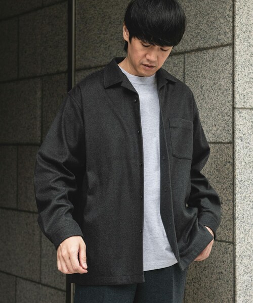 URBAN RESEARCH DOORS(アーバンリサーチドアーズ)の「ジャージメルトンオープンカラーシャツ(シャツ/ブラウス・メンズ・BLUE NAVY/CHARCOAL・M/L)」の13枚目の写真