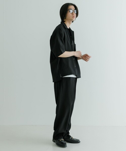 URBAN RESEARCH(アーバンリサーチ)の「URBAN RESEARCH iD ドライタッチLINEN LIKE EASY PANTS(その他パンツ・メンズ・ブルーグレー/ブラック・M/L)」の6枚目の写真