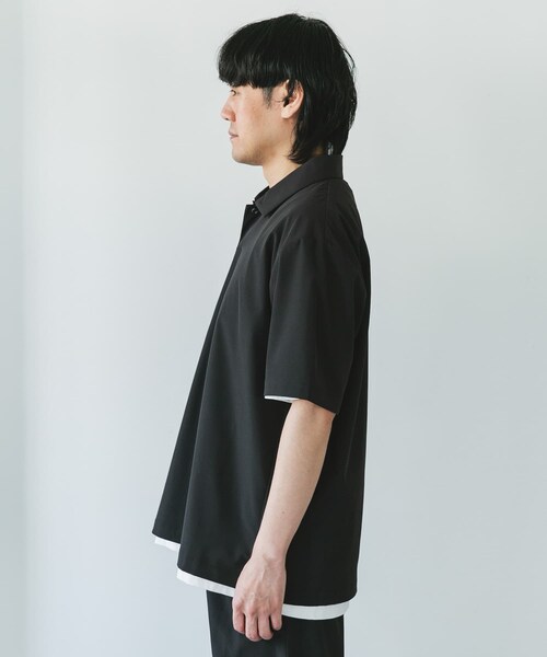 URBAN RESEARCH DOORS（アーバンリサーチドアーズ）の「『UR TECH』サマシェア ポロシャツ（ポロシャツ・メンズ・CHARCOAL/L.BLUE/BLACK・M/L/XL）」の8枚目の写真