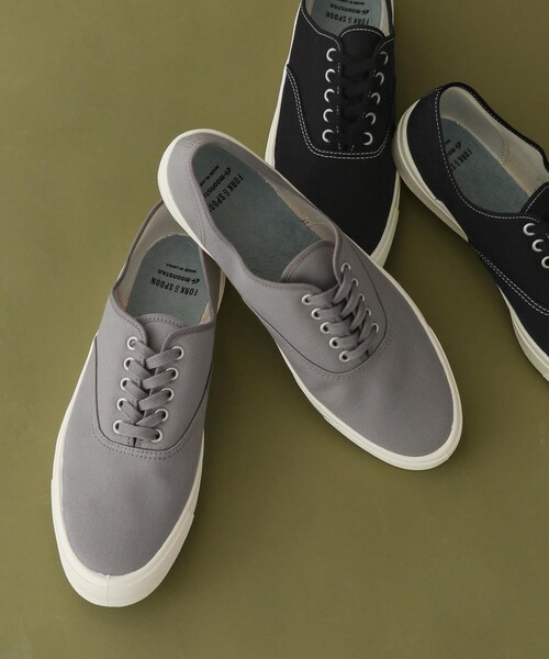 URBAN RESEARCH DOORS（アーバンリサーチドアーズ）の「MOONSTAR×FORK&SPOON　別注デッキスニーカー（スニーカー・メンズ・BLACK/GRAY・26/27/28）」の15枚目の写真