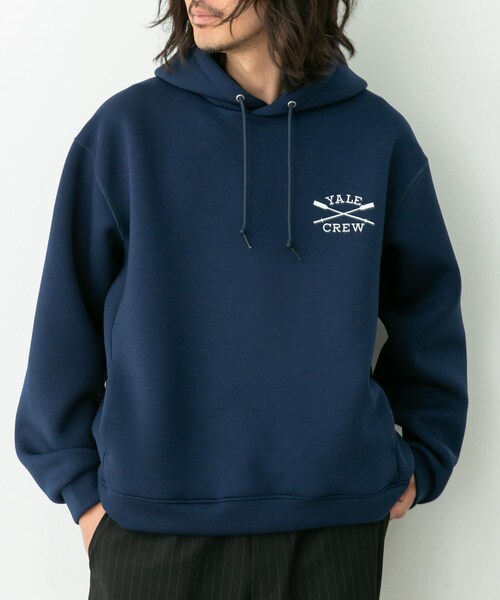 URBAN RESEARCH Sonny Label（アーバンリサーチサニーレーベル）の「カレッジプリントダンボールパーカー（パーカー・メンズ・アイスグレー/チャコール/ネイビー・M/L）」の6枚目の写真