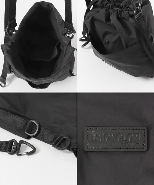 URBAN RESEARCH DOORS（アーバンリサーチドアーズ）の「BAICYCLON　EXCLUSIVE DRAW STRING BAG（ショルダーバッグ・レディース・BLACK/BROWN・Free）」の16枚目の写真