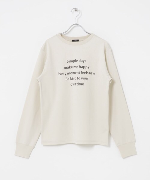 ITEMS URBANRESEARCH（アイテムズ アーバンリサーチ）の「ロゴプリントロンTシャツ（Tシャツ/カットソー・レディース・ＷＨＴ/ＣＨＡ/Ｌ.ＢＥＧ・Free）」の13枚目の写真