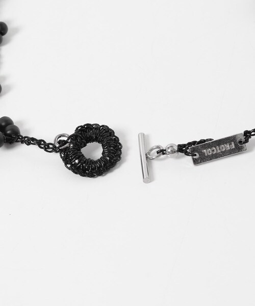 URBAN RESEARCH(アーバンリサーチ)の「PROTCOL FLOWER NECKLACE(ネックレス・レディース・BLACK/MINT・-)」の9枚目の写真