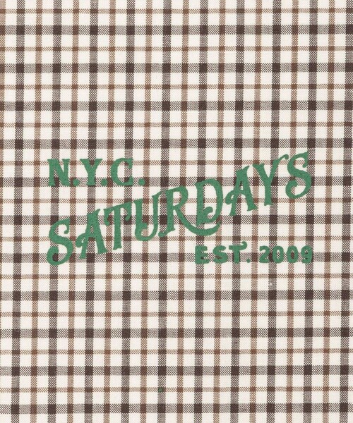 Saturdays NYC(サタデーズ ニューヨークシティ )の「Vintage Serif Check Scarf(バンダナ/スカーフ・レディース・グレー/キナリ/ベージュ・F)」の22枚目の写真