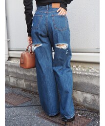 EVRIS | BACKスラッシュワイドデニムパンツ(デニムパンツ)