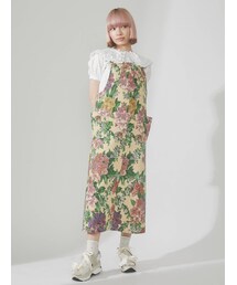 merry jenny | flowerジャガードジャンスカ(ジャンパースカート)