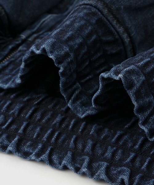 ADAM ET ROPE'(アダムエロペ)の「【THOUSANDS/サウザンズ】SELVAGE DENIM TRUCK JACKET(デニムジャケット・メンズ・ブラック/ネイビー・L/M)」の13枚目の写真