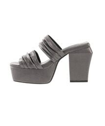 EMODA | ワイドギャザーハイヒール(サンダル)