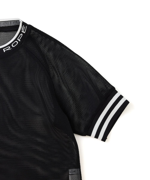 ROPE'（ロペ）の「ダブルメッシュ半袖プルオーバー/セットアップ対応（Tシャツ/カットソー・レディース・ブラック/ホワイト・L/M/S/XL）」の19枚目の写真