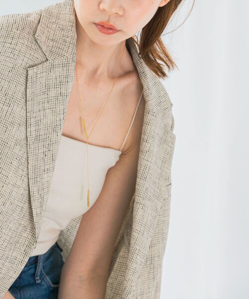 URBAN RESEARCH ROSSO（アーバンリサーチロッソ）の「Favorible　Bar Motif Lariat（ネックレス・レディース・GOLD・FREE）」の3枚目の写真