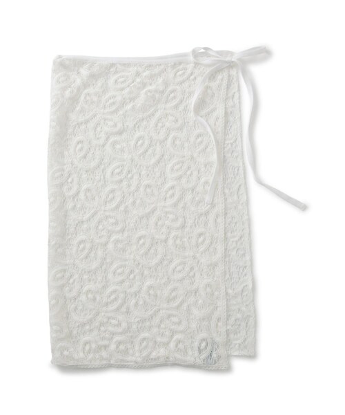 ADAM ET ROPE'（アダムエロペ）の「vintage stock lace scarf（バンダナ/スカーフ・レディース・ホワイト・F）」の7枚目の写真