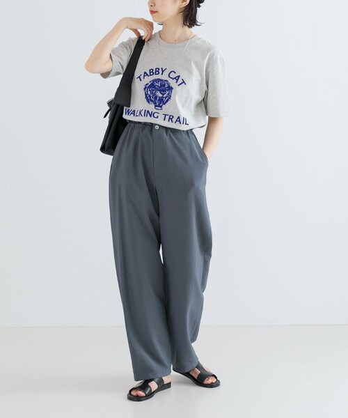 URBAN RESEARCH(アーバンリサーチ)の「ポプリンイージーパンツ(その他パンツ・レディース・BEIGE/BLUEGRAY・36/38)」の1枚目の写真