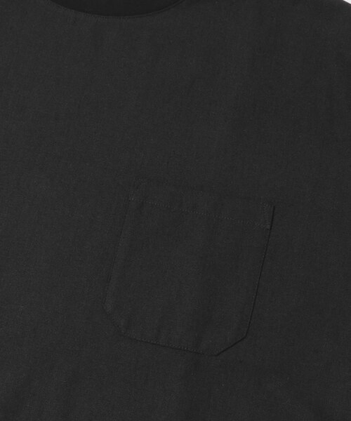URBAN RESEARCH Sonny Label（アーバンリサーチサニーレーベル）の「接触冷感リネン混ショートスリーブTシャツ（Tシャツ/カットソー・メンズ・ストライプ/チャコール/ブラック・M/L/XL）」の10枚目の写真