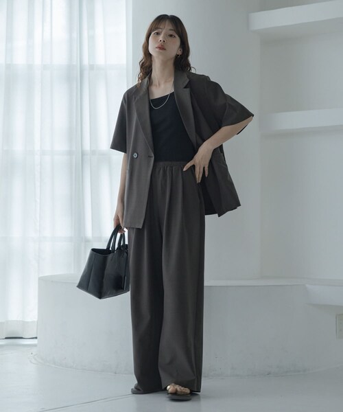 URBAN RESEARCH Sonny Label（アーバンリサーチサニーレーベル）の「2WAYワイドハンドバッグ（ハンドバッグ・レディース・ブラック/Dブラウン・One）」の6枚目の写真