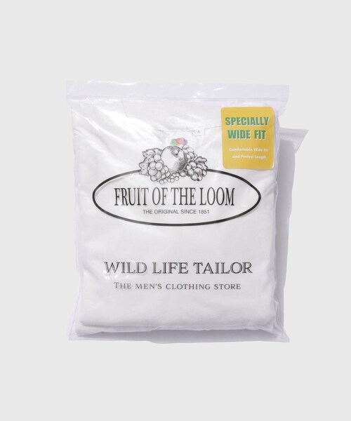 ADAM ET ROPE'(アダムエロペ)の「【FRUIT OF THE LOOM for WILD LIFE TAILOR】EX WIDE FIT 2PCS PAC TEE(Tシャツ/カットソー・メンズ・ブラック/ホワイト・L/M/S/XL)」の22枚目の写真
