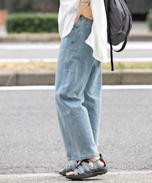 EKAL | 『吸水速乾/イージーケア』coolmax カーブラインデニムパンツ(デニムパンツ)