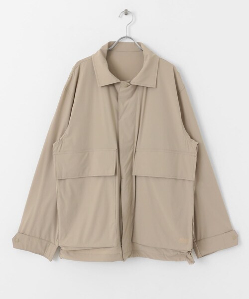 EKAL（エカル）の「WATER RESISTANT PKTBL JK（テーラードジャケット・メンズ・BEIGE/BLACK・M/L）」の8枚目の写真