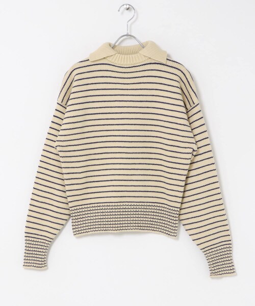 URBAN RESEARCH DOORS（アーバンリサーチドアーズ）の「L.L.Bean JAPAN EDITION　SAILOR SWEATER（ニット/セーター・レディース・IVORY/NAVY/RED・M）」の5枚目の写真