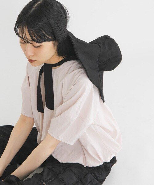 KBF（ケイビーエフ）の「ワイドブリムHAT（ハット・レディース・BLACK/IVORY・One）」の13枚目の写真