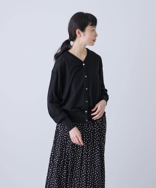 かぐれ（カグレ）の「コットンエアリーカーディガン（カーディガン/ボレロ・レディース・YELLOW/GRAY/BLACK・FREE）」の4枚目の写真