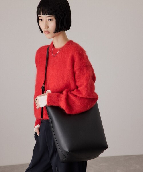 ADAM ET ROPE'(アダムエロペ)の「ワンハンドルバッグ(ショルダーバッグ・レディース・ブラック/ベージュ系・F)」の16枚目の写真
