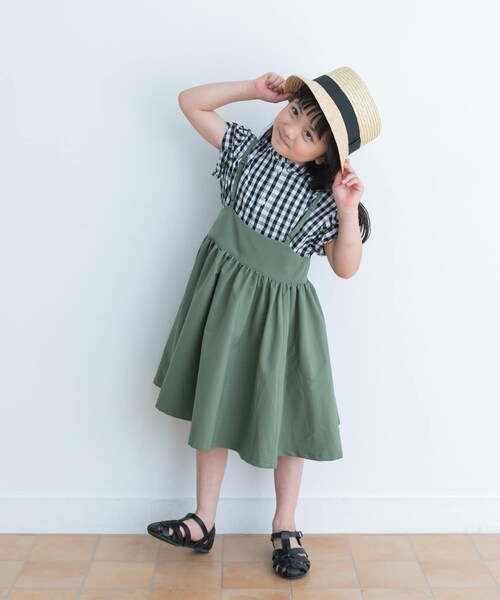 URBAN RESEARCH DOORS(アーバンリサーチドアーズ)の「キャミソールジャンパースカート(KIDS)(ワンピース・キッズ・KHAKI/BEIGE・105/120/135)」の21枚目の写真